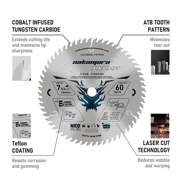 60 teeth circular saw blade 60 teeth circular saw blade